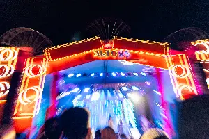 Palco em operação